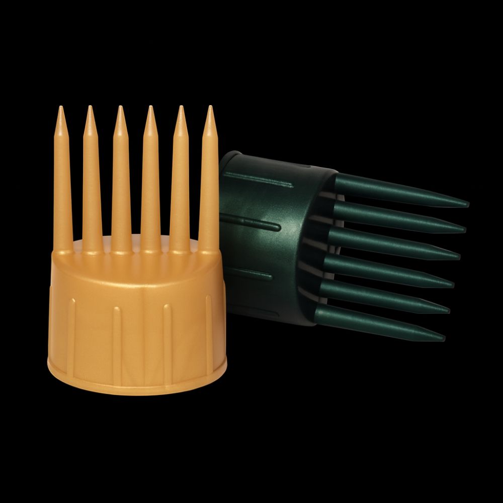 PP Comb Applicator Caps – Polypropylene, White, For Hair Oil Bottles